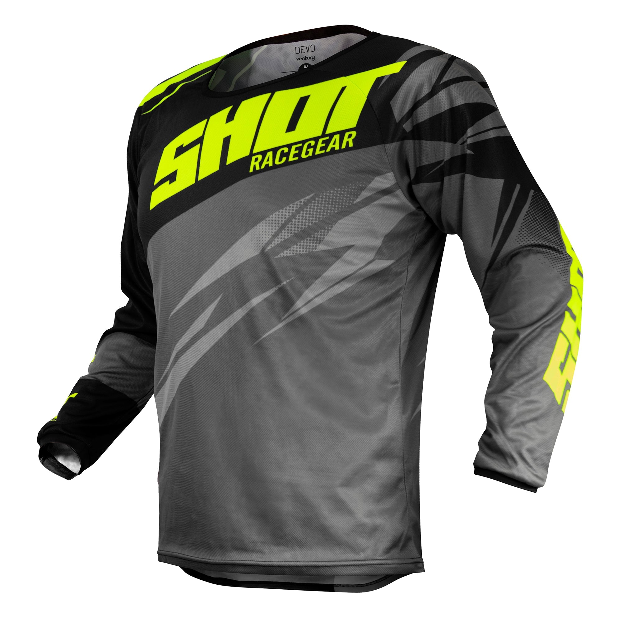 Shot Devo MX Jersey Ventury Grey / Neon Yellow