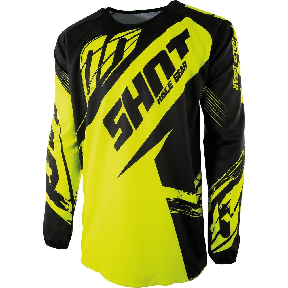 Shot Devo Kids MX Jersey Fast Neon Yellow