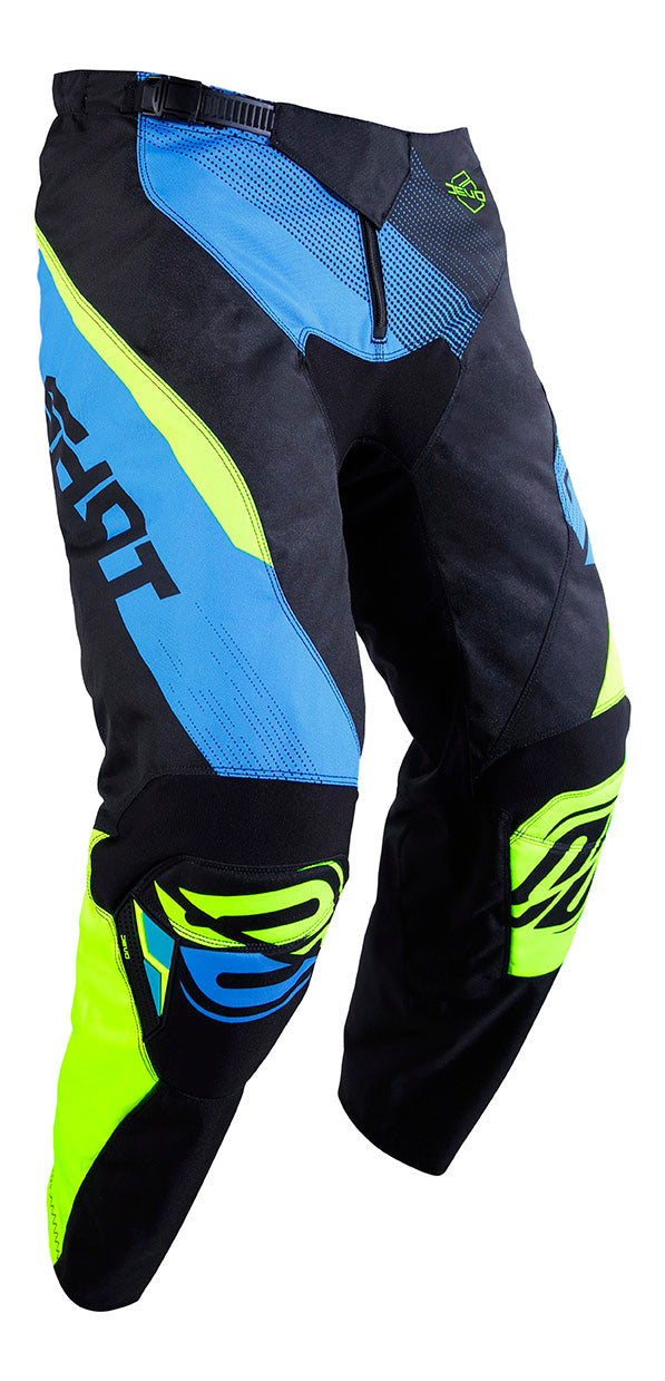 Shot Devo Ultimate MX Trouser Black / Blue / Yellow  - FREE UK Shipping, FREE 365 Day Returns | Moto Central