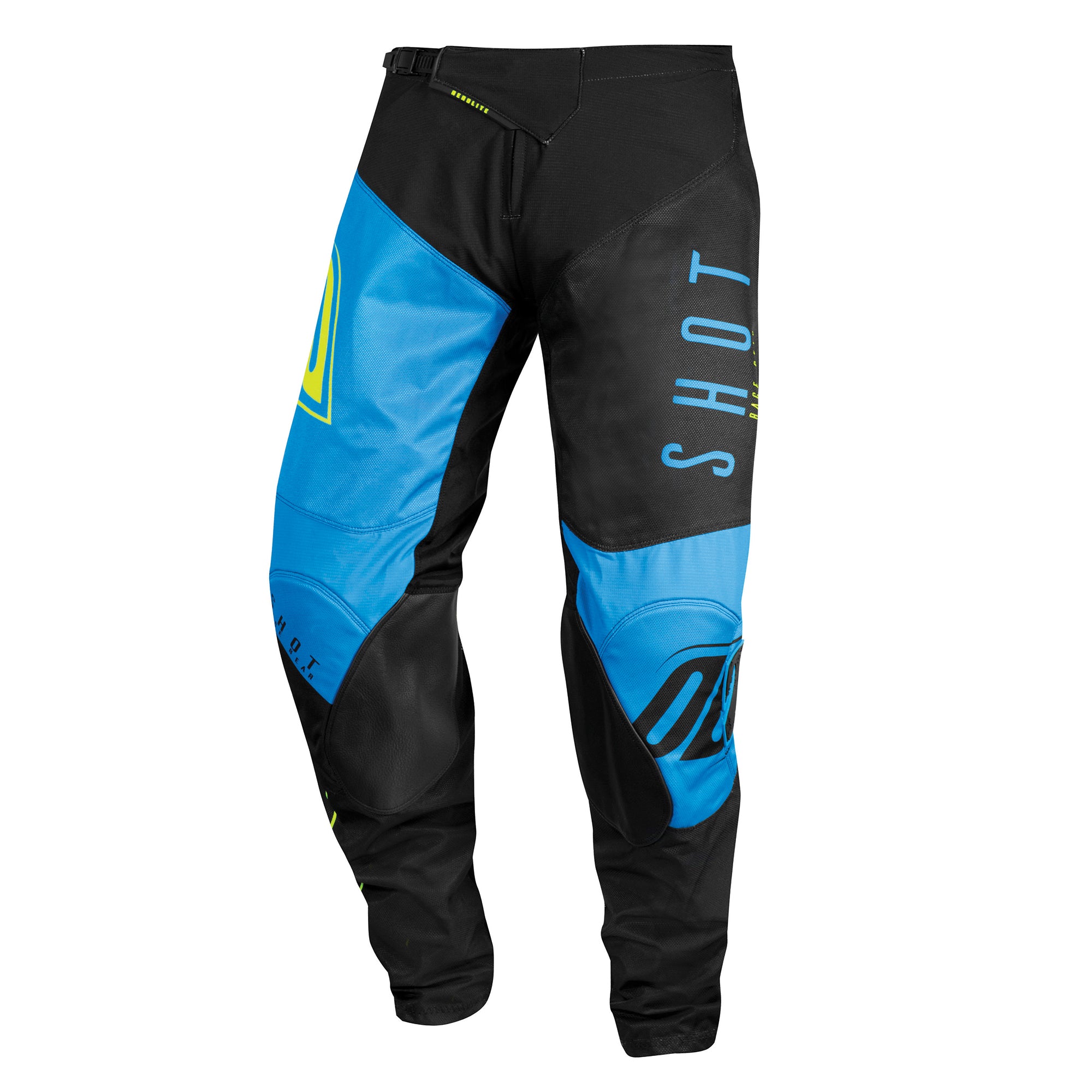 Shot Aerolite MX Trouser Alpha Blue / Neon Yellow  - FREE UK Delivery - Moto Central