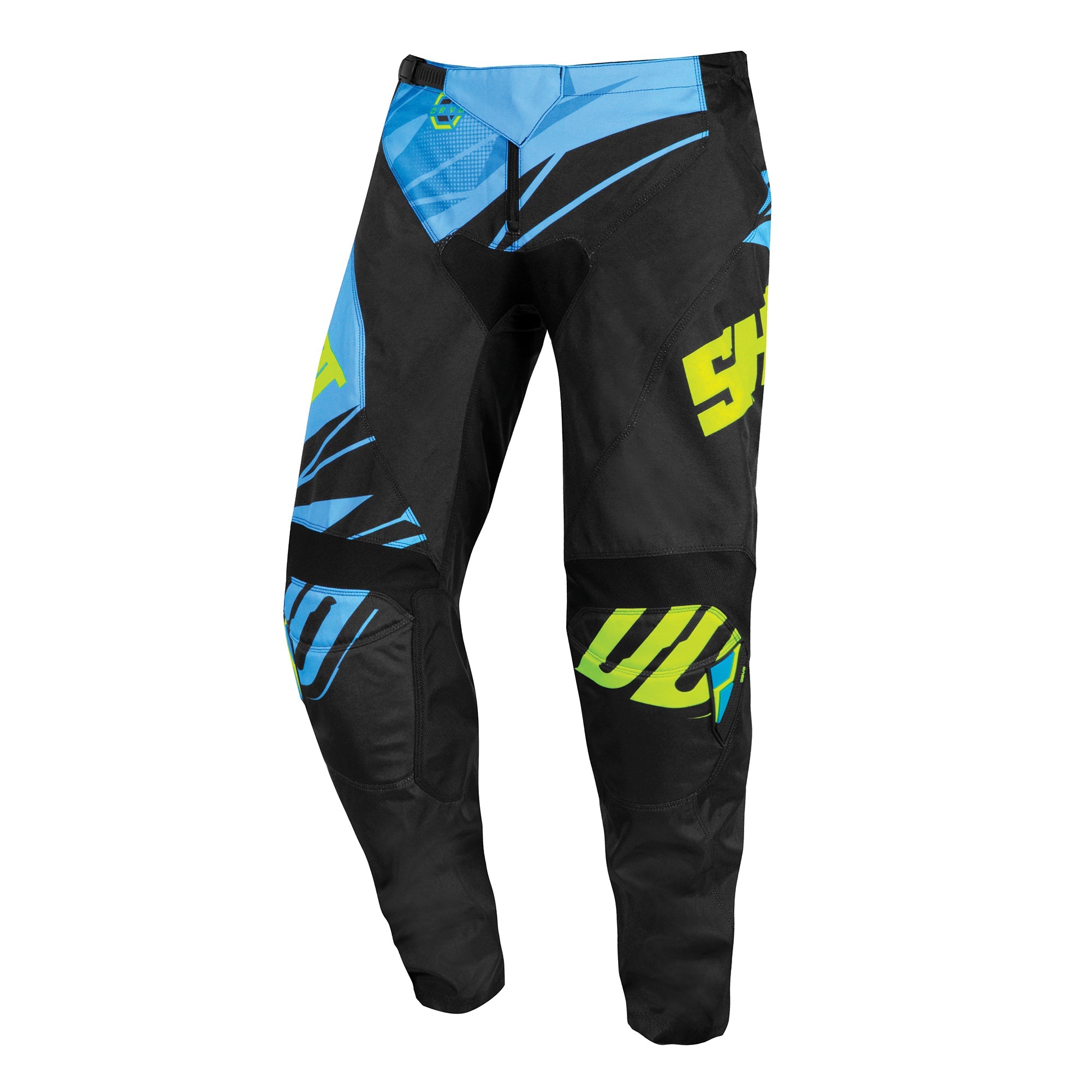 Shot Devo MX Trouser Ventury Cyan Blue / Neon Yellow