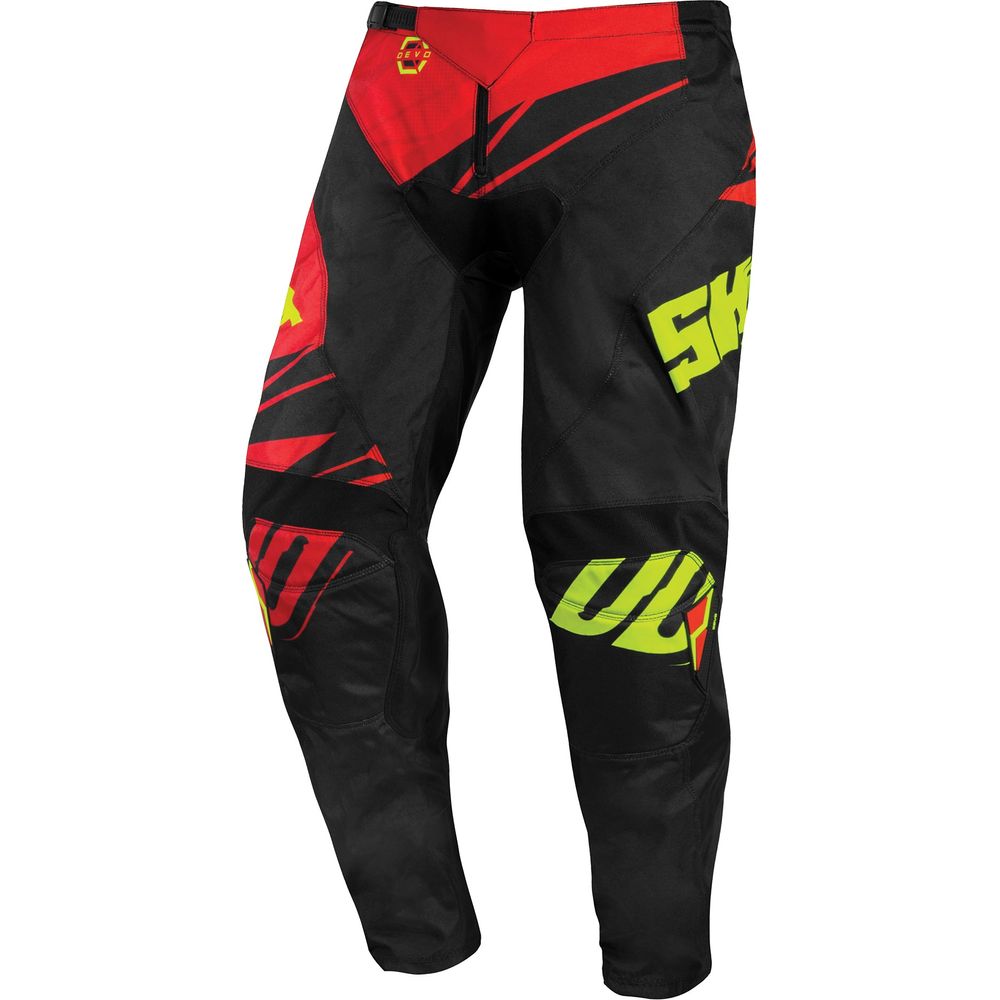 Shot Devo MX Trouser Ventury Red / Neon Yellow