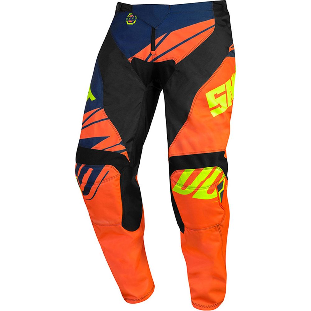 Shot Devo Kids MX Trouser Ventury Neon Orange / Neon Yellow