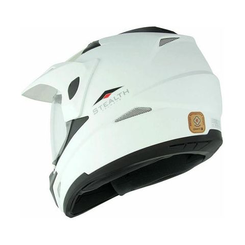 Stealth HD009 Adventure Dual Sport Helmet White