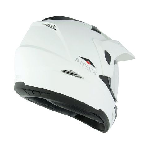 Stealth HD009 Adventure Dual Sport Helmet White