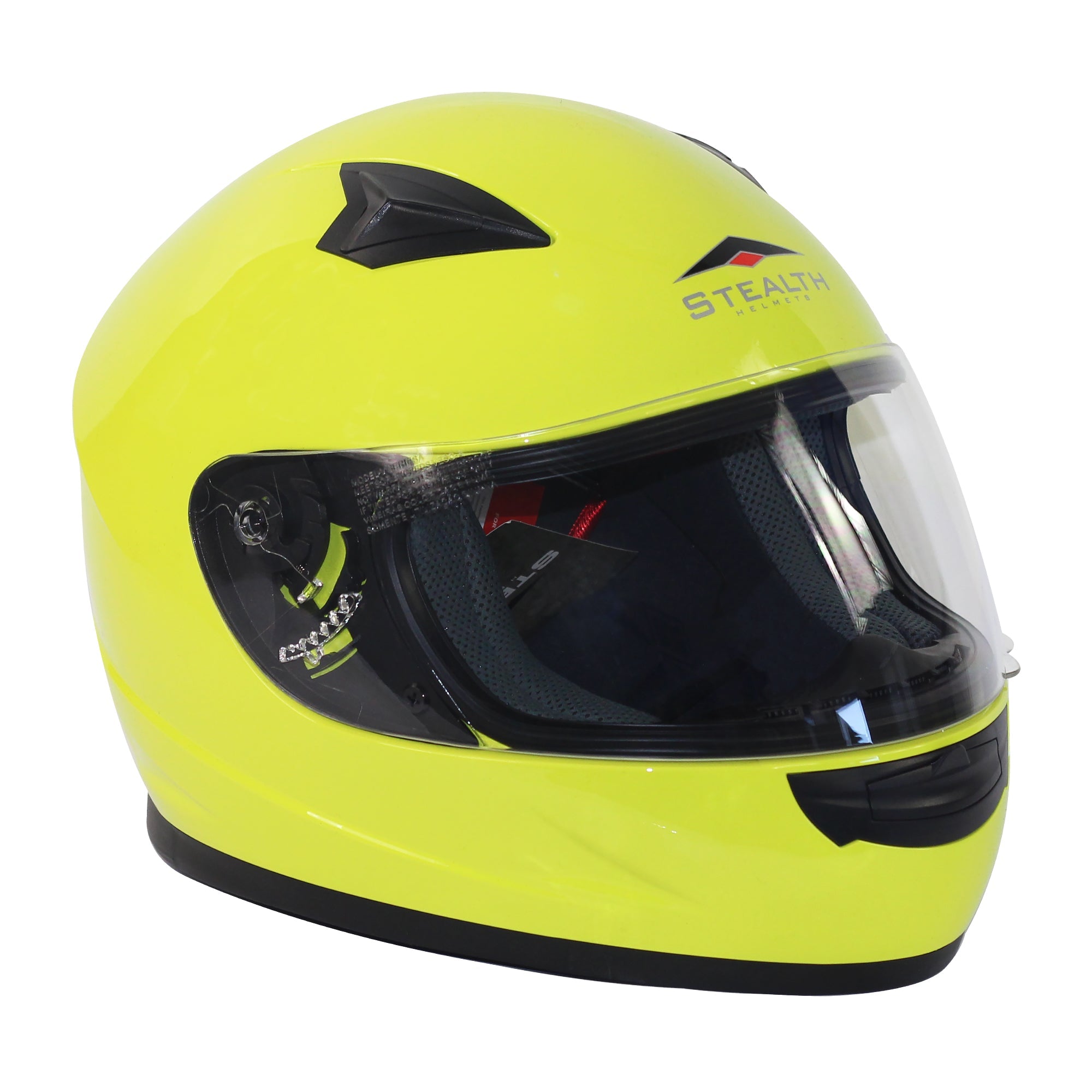 Stealth HD127 Kids Full Face Helmet Fluo Yellow