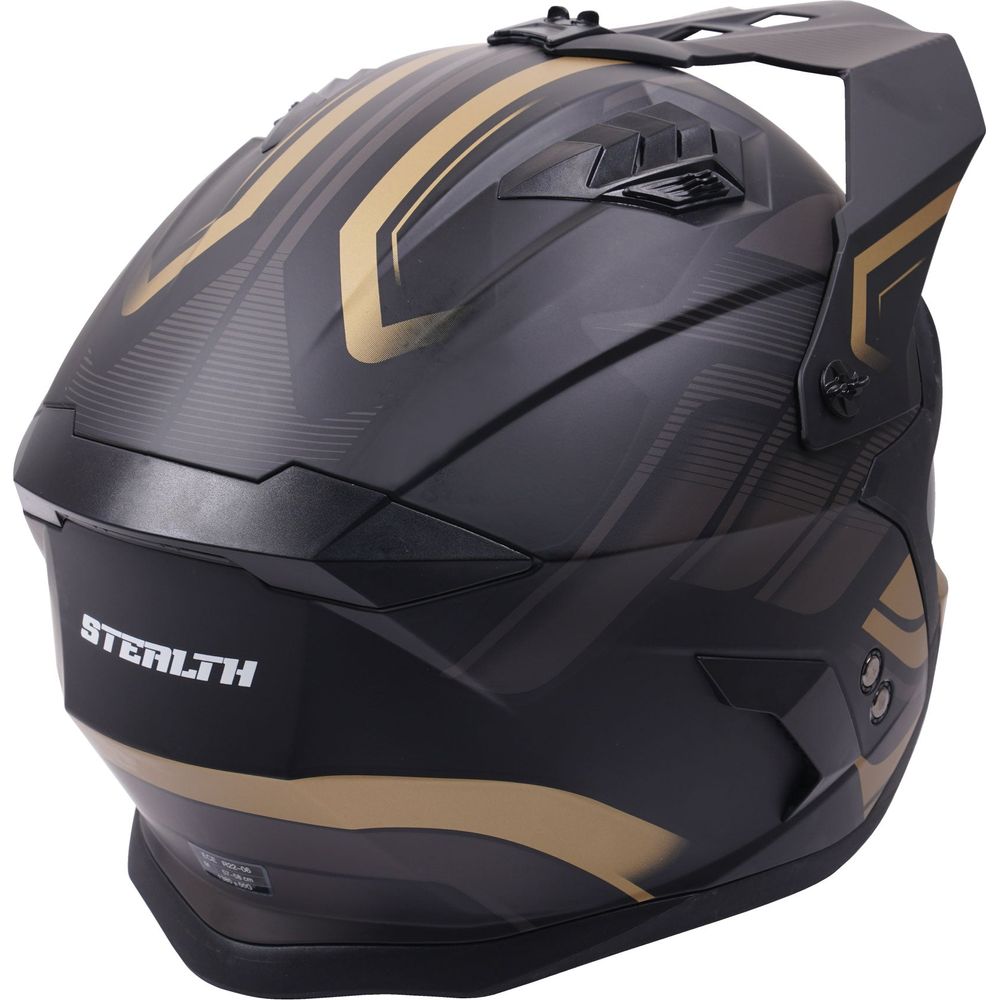 Stealth Fighter Multi Function Convertible Helmet Graphic Orbit Black / Matt Gold