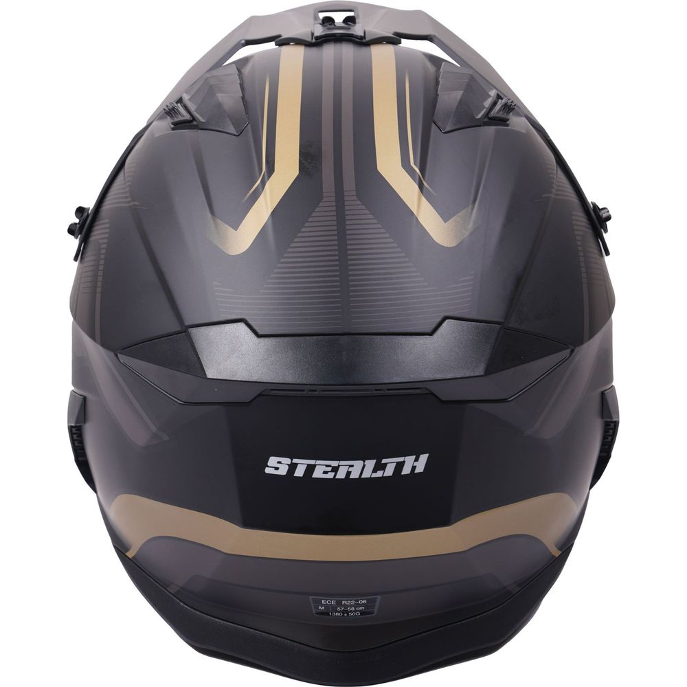 Stealth Fighter Multi Function Convertible Helmet Graphic Orbit Black / Matt Gold