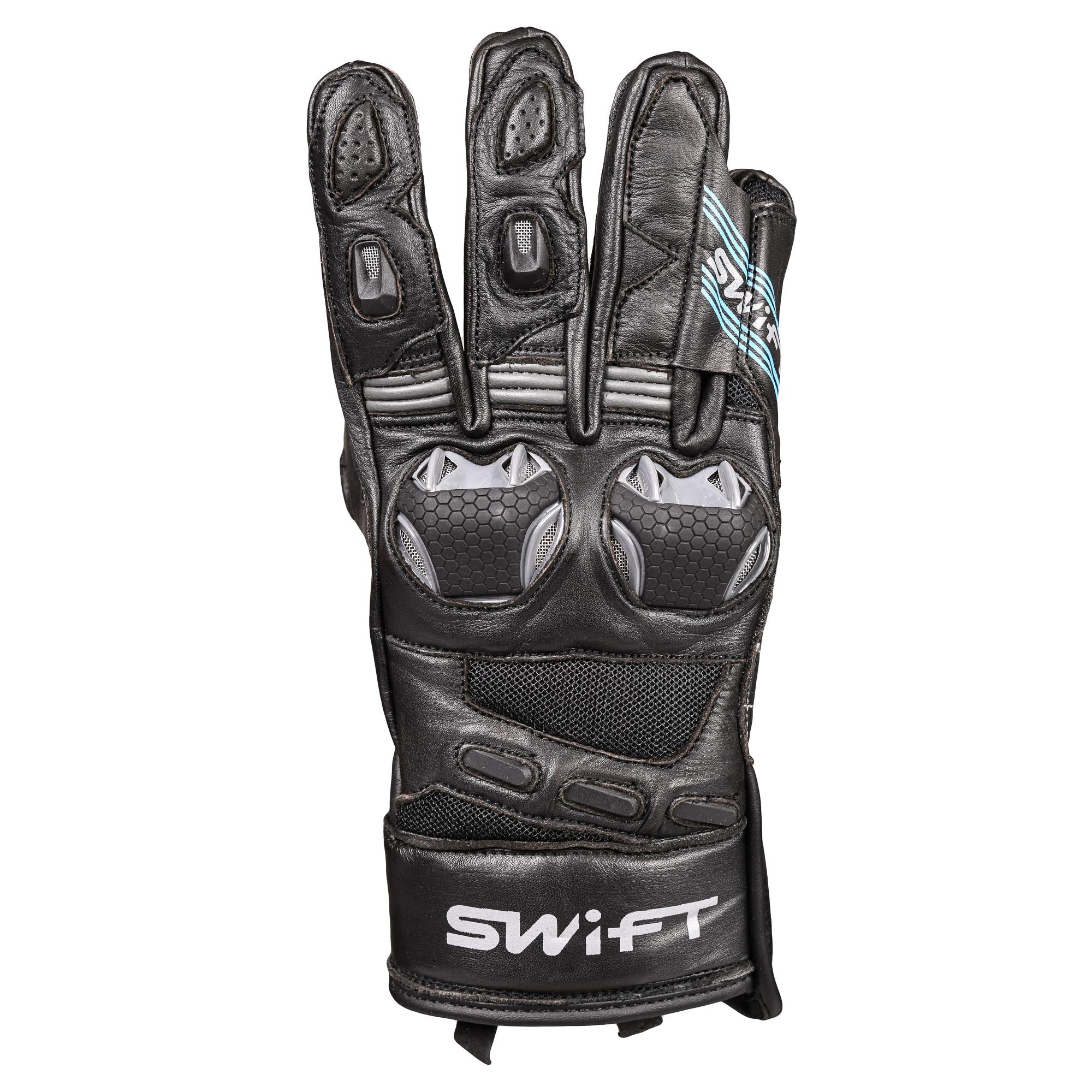 Swift S4 Leather Road Gloves Black  - FREE UK Delivery - Moto Central