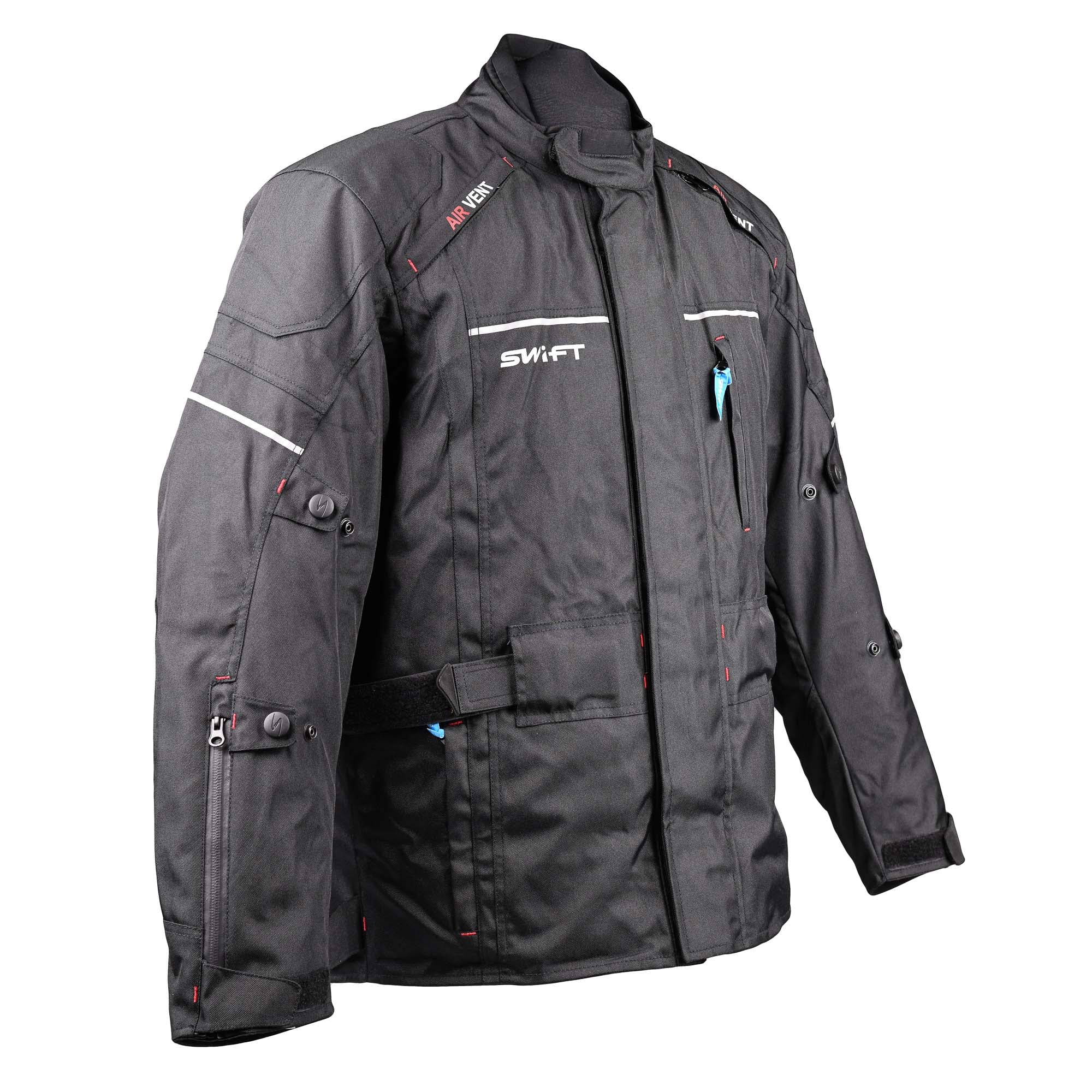 Swift S1 Textile Road Jacket Black - FREE UK Shipping, FREE 365 Day Returns | Moto Central