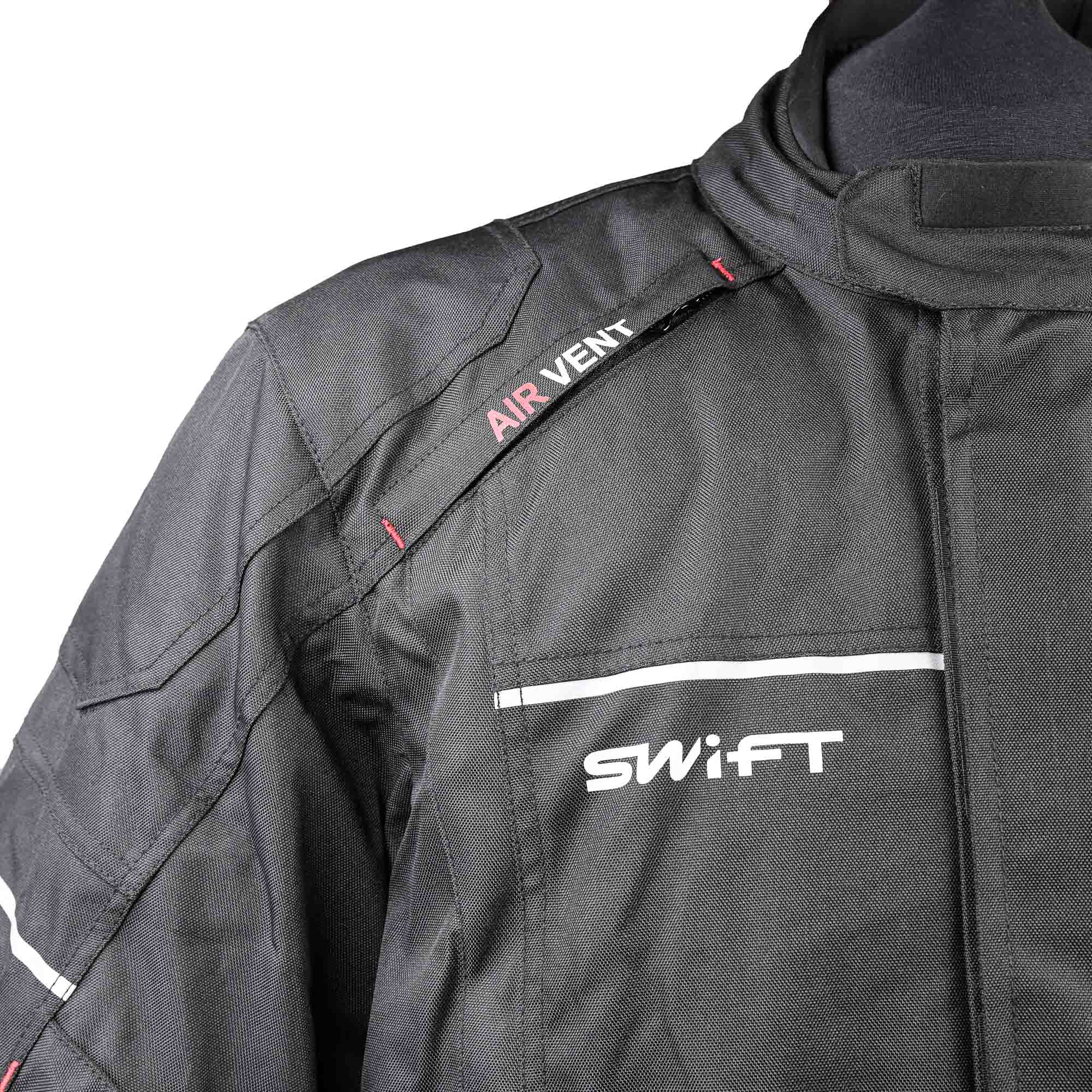 Swift S1 Textile Road Jacket Black - FREE UK Shipping, FREE 365 Day Returns | Moto Central