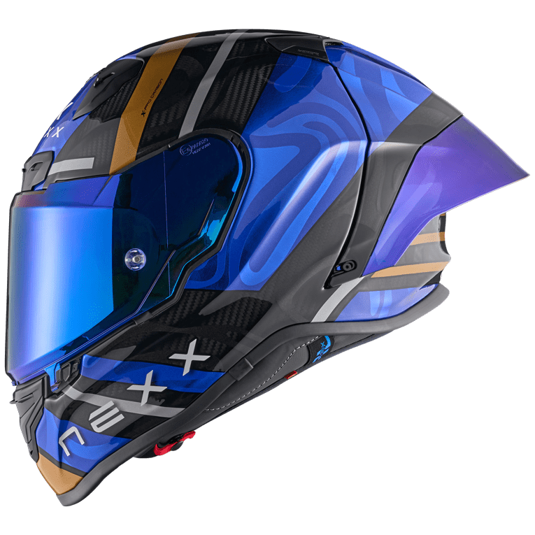 Nexx X.R3R Swirl Full Face Helmet Deep Blue - FREE UK Shipping, FREE 365 Day Returns | Moto Central