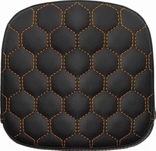 Saddlemen Honeycomb Sissy Bar Pad Black / Orange - FREE UK Shipping, FREE 365 Day Returns | Moto Central