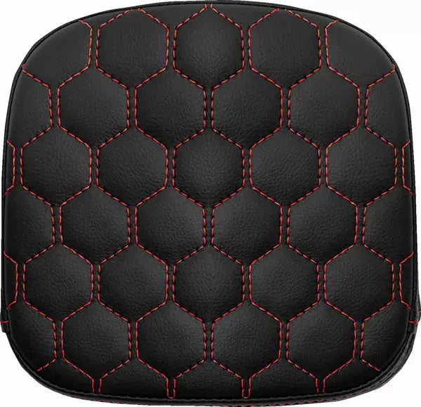 Saddlemen Honeycomb Sissy Bar Pad Black / Red - FREE UK Shipping, FREE 365 Day Returns | Moto Central