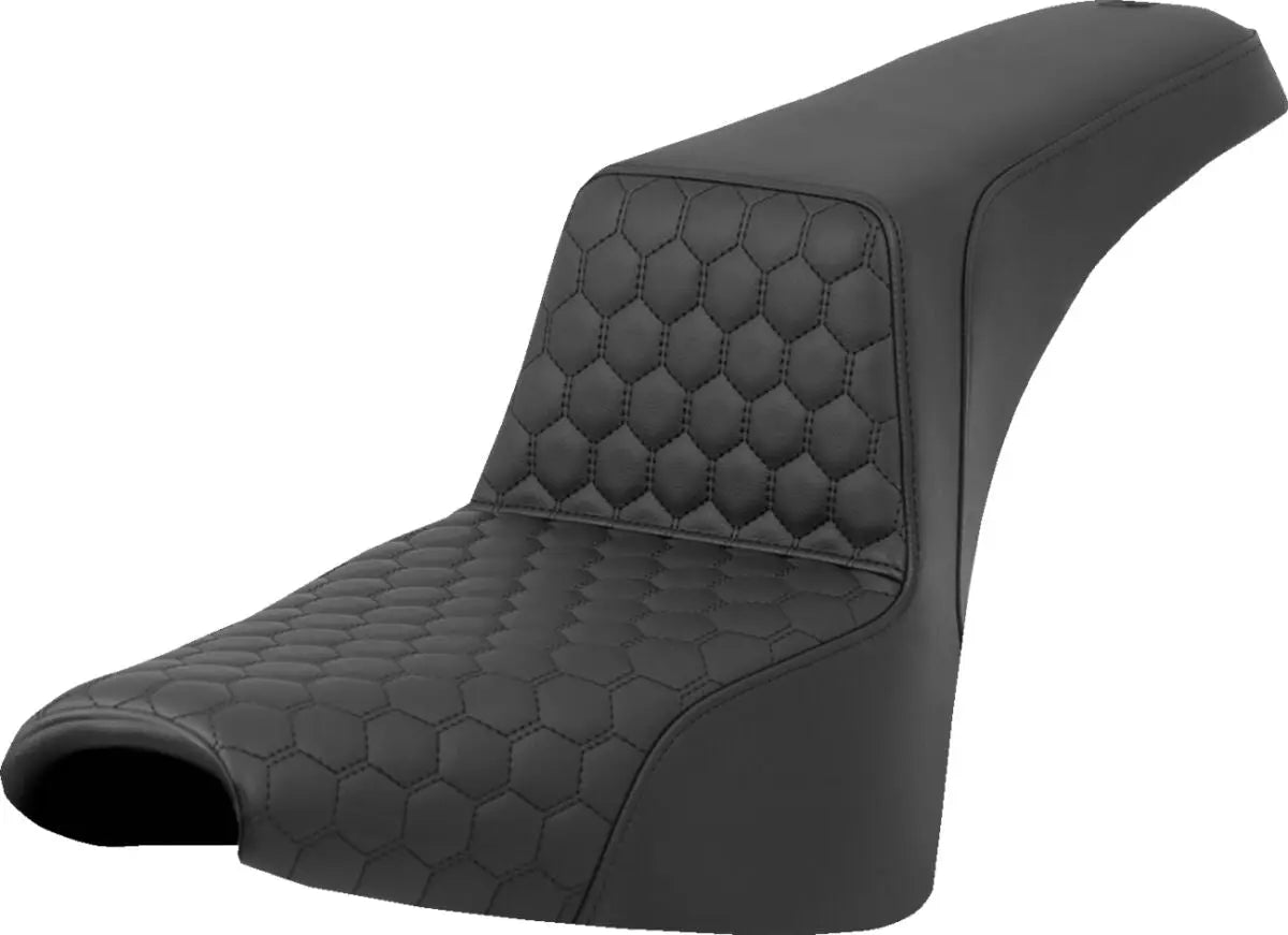 Saddlemen Honeycomb Step-Up Seat Black - FREE UK Shipping, FREE 365 Day Returns | Moto Central