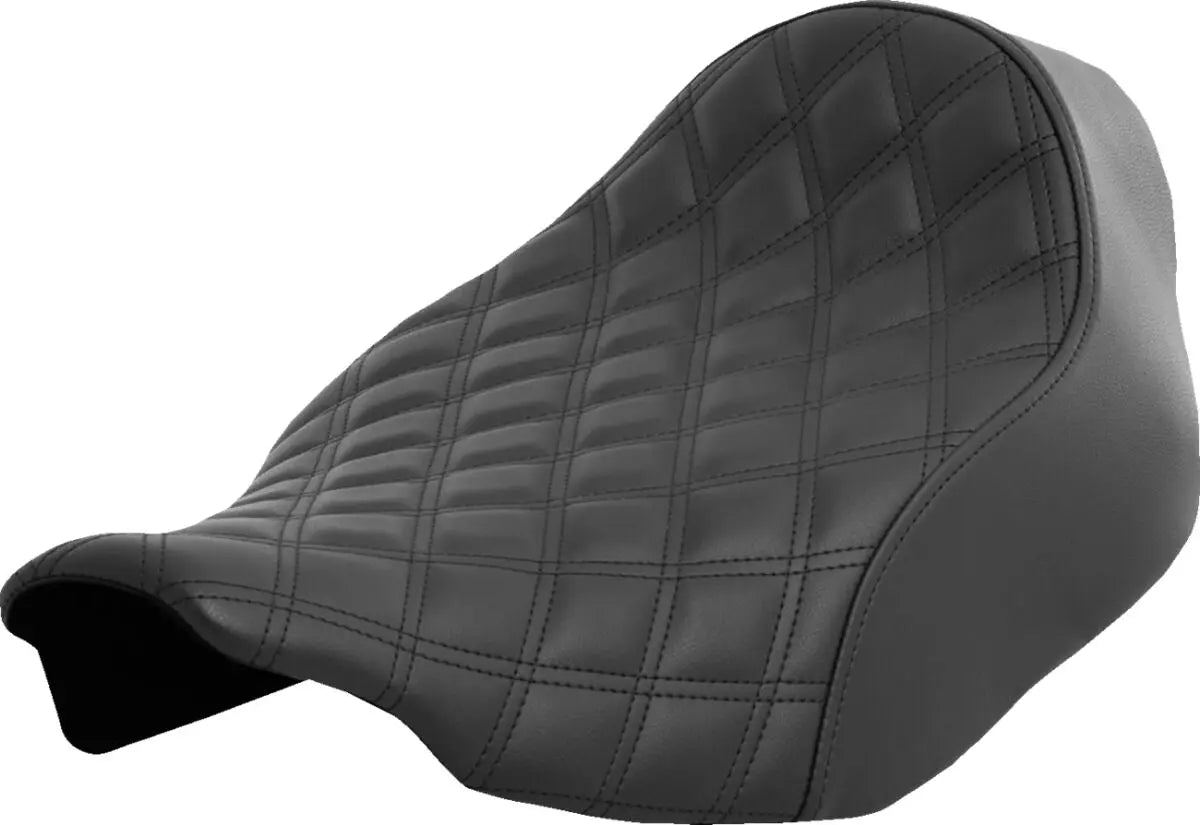 Saddlemen Renegade Black Stitching / Lattice Stitched Solo Seat Black - FREE UK Shipping, FREE 365 Day Returns | Moto Central