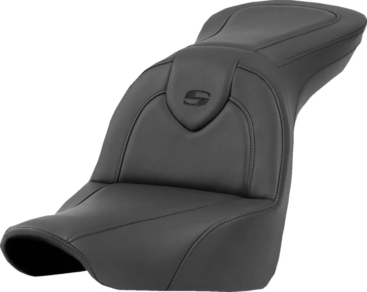 Saddlemen Roadsofa Standard Reach Black Stitching Seat Black - FREE UK Shipping, FREE 365 Day Returns | Moto Central