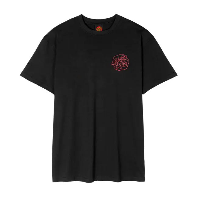 Santa Cruz Fever Dream Mono Dot T-Shirt Black  - FREE UK Shipping, FREE 365 Day Returns | Moto Central