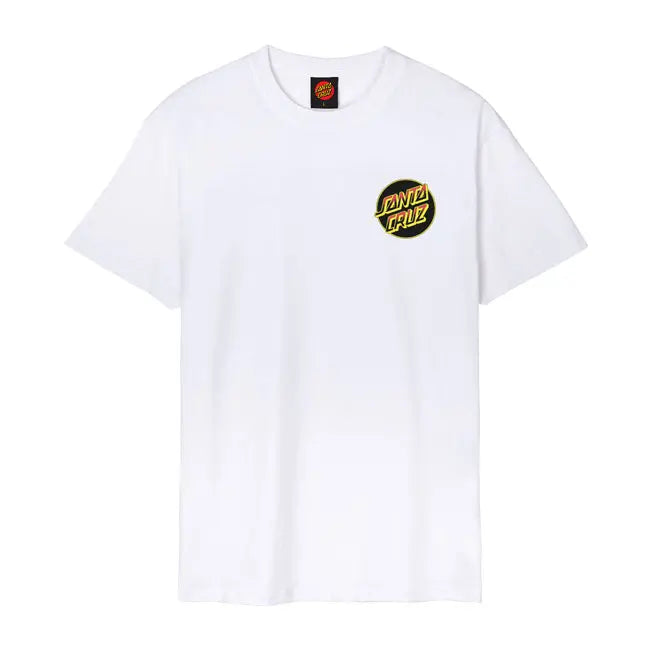 Santa Cruz Kendall Wolf Dot T-Shirt White  - FREE UK Shipping, FREE 365 Day Returns | Moto Central