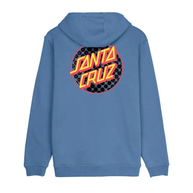 Santa Cruz Meyer Freestyle Dot Dusty Hoodie Blue  - FREE UK Shipping, FREE 365 Day Returns | Moto Central