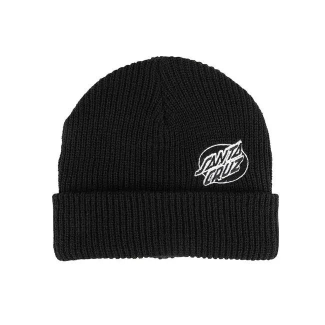 Santa Cruz Mono Lined Oval Dot Beanie  - FREE UK Shipping, FREE 365 Day Returns | Moto Central