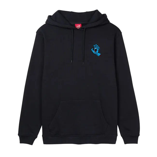 Santa Cruz Screaming Hand Chest Hoodie Black  - FREE UK Shipping, FREE 365 Day Returns | Moto Central