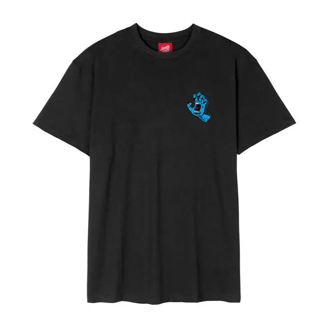 Santa Cruz Screaming Hand Chest T-Shirt Black  - FREE UK Shipping, FREE 365 Day Returns | Moto Central