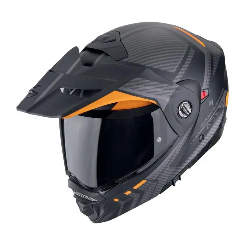 Scorpion ADX-2 Lewis Black / Orange  - FREE UK Shipping, FREE 365 Day Returns | Moto Central