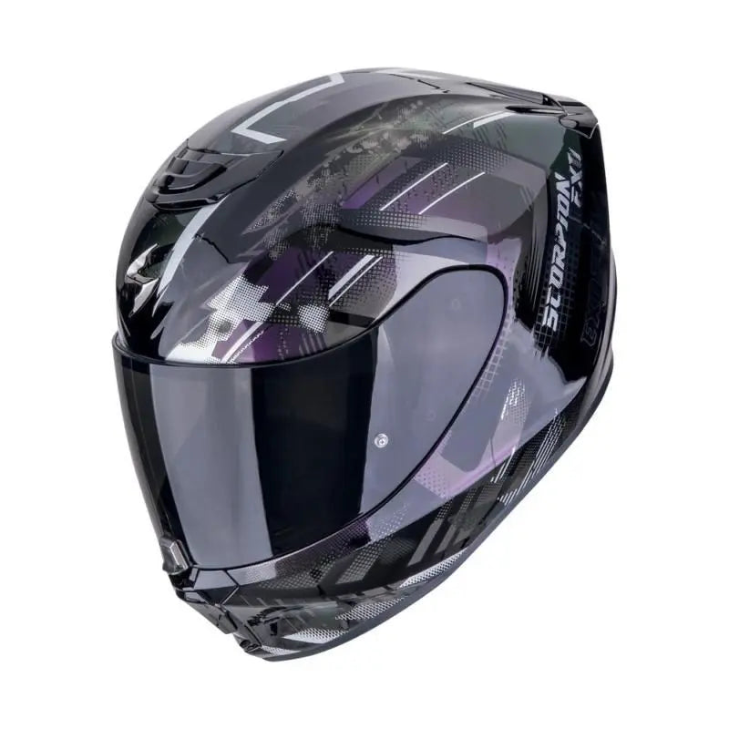 Scorpion EXO 391 Clutter Black / Chamaleon FREE UK Delivery, FREE 365 Day Returns | Moto Direct