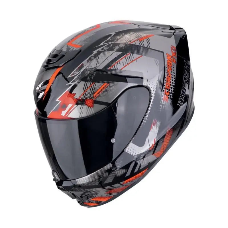 Scorpion EXO 391 Clutter Black / Red FREE UK Delivery, FREE 365 Day Returns | Moto Direct