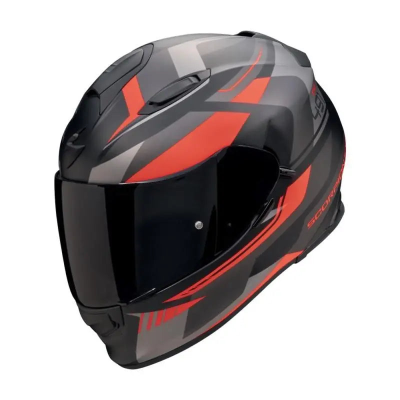 Scorpion EXO 491 Abilis Black / Silver / Red FREE UK Delivery, FREE 365 Day Returns | Moto Direct