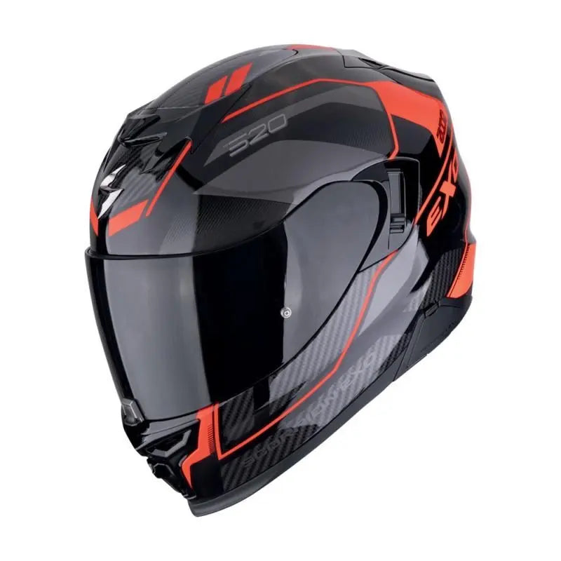 Scorpion EXO 520 Evo Air Black / Red  - FREE UK Shipping, FREE 365 Day Returns | Moto Central