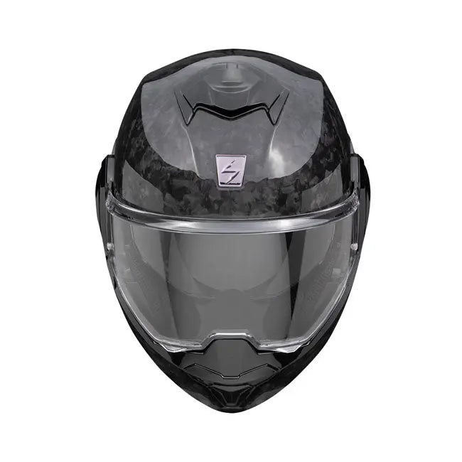 Scorpion Exo-Tech Evo Flip-Up Helmet Carbon Black  - FREE UK Shipping, FREE 365 Day Returns | Moto Central