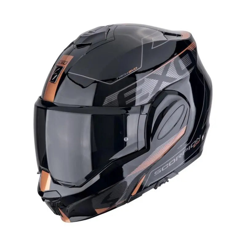 Scorpion Exo-Tech Evo Traveller Black / Copper  - FREE UK Shipping, FREE 365 Day Returns | Moto Central