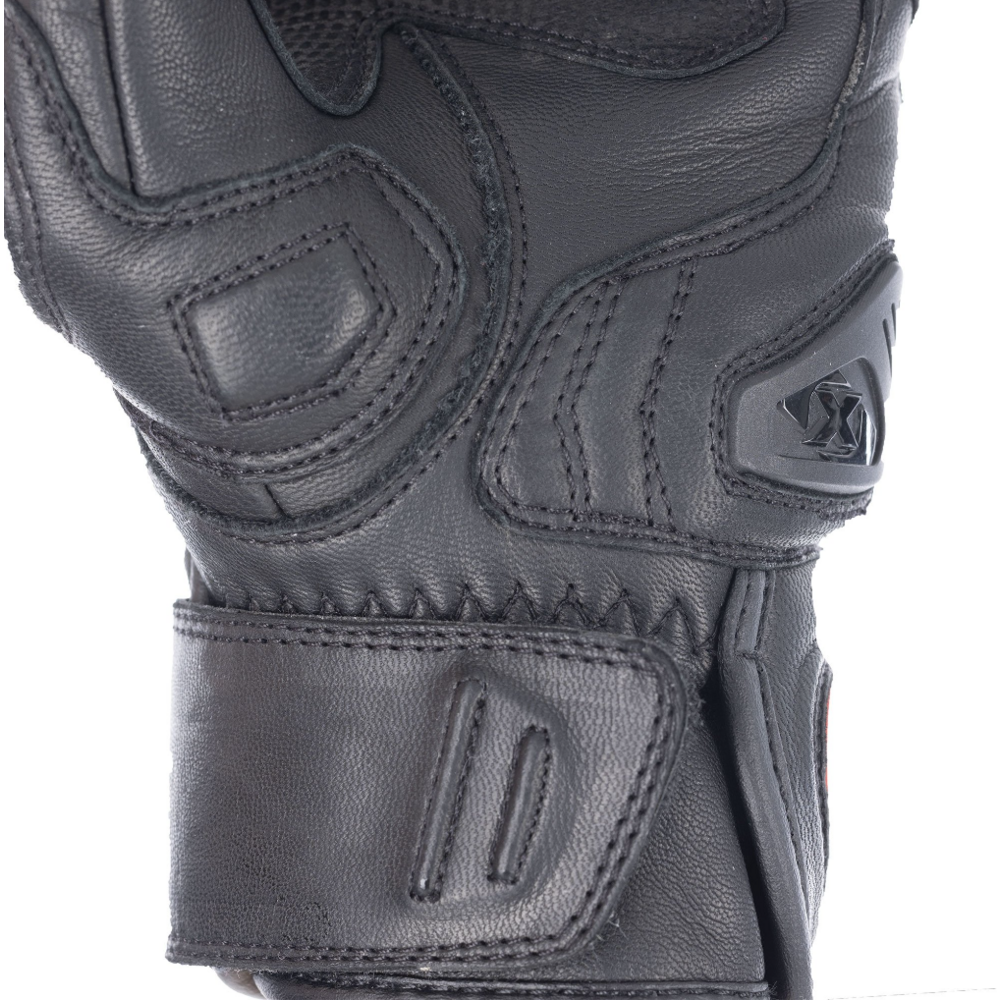 Oxford Cypher 1.0 Short Leather Gloves Black / Yellow / White - FREE UK Shipping, FREE 365 Day Returns | Moto Central