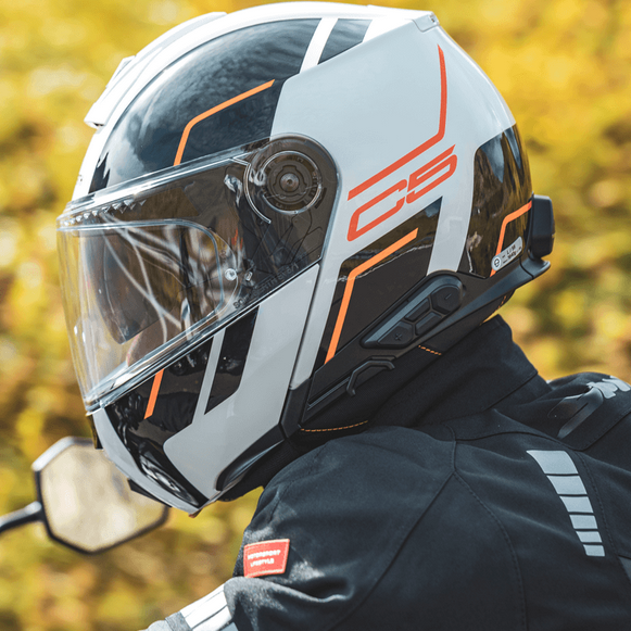 Schuberth C5 Master Flip-Up Helmet Orange / White