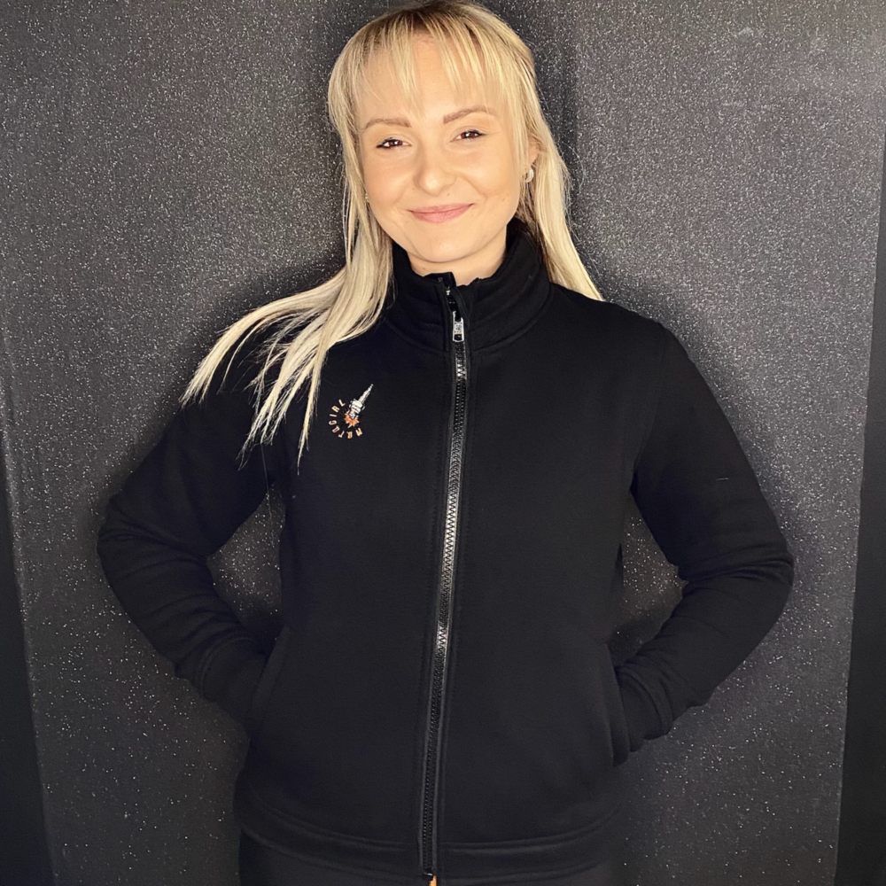 MotoGirl Spark Ladies Sweatshirt Black - FREE UK Shipping, FREE 365 Day Returns | Moto Central