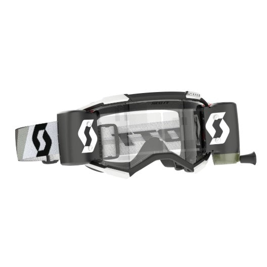 Scott Fury WFS Goggles Premium Black / White / Clear Works  - FREE UK Shipping, FREE 365 Day Returns | Moto Central