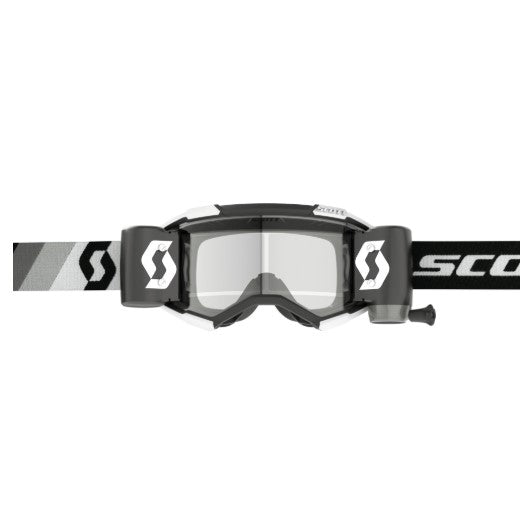 Scott Fury WFS Goggles Premium Black / White / Clear Works  - FREE UK Shipping, FREE 365 Day Returns | Moto Central