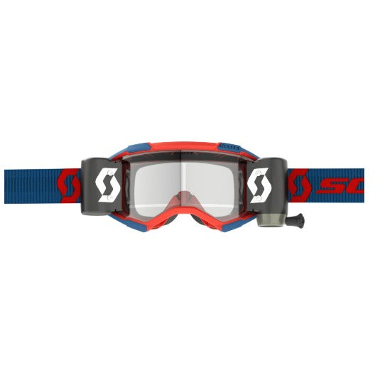 Scott Fury WFS Goggles Red / Blue / Clear Works  - FREE UK Shipping, FREE 365 Day Returns | Moto Central