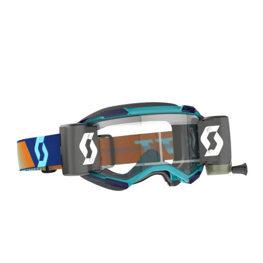 Scott Fury WFS Goggles Royal Blue / Orange / Clear Works  - FREE UK Shipping, FREE 365 Day Returns | Moto Central