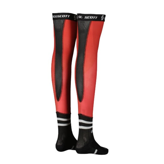 Scott Knee Brace Socks Fiery Red  - FREE UK Shipping, FREE 365 Day Returns | Moto Central