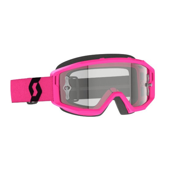 Scott Primal Clear Goggles Pink / Black / Clear Works  - FREE UK Shipping, FREE 365 Day Returns | Moto Central