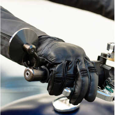 ByCity Detroit Leather Gloves Black