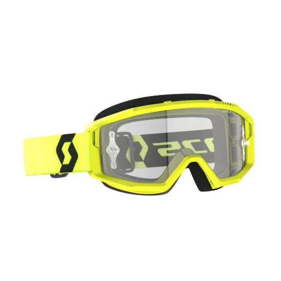 Scott Primal Clear Goggles Yellow / Black / Clear Works  - FREE UK Shipping, FREE 365 Day Returns | Moto Central