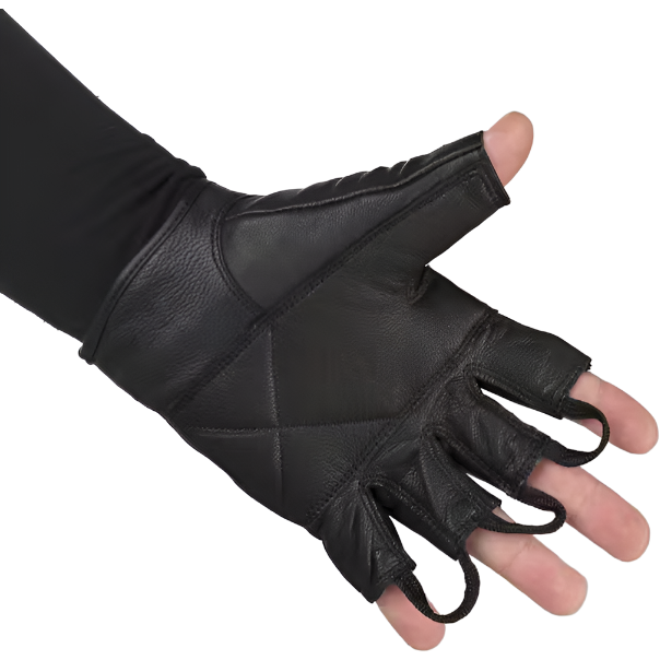 Garibaldi Custombiker Leather Gloves Black