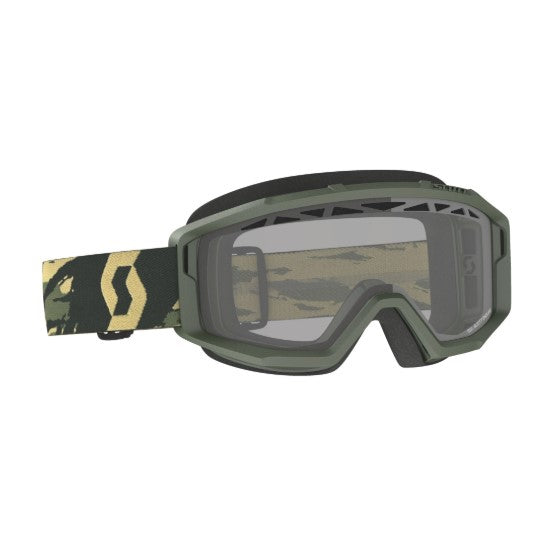 Scott Primal Enduro Goggles Camo Kaki / Clear  - FREE UK Shipping, FREE 365 Day Returns | Moto Central