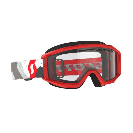 Scott Primal Enduro Goggles Camo White / Red / Clear  - FREE UK Shipping, FREE 365 Day Returns | Moto Central