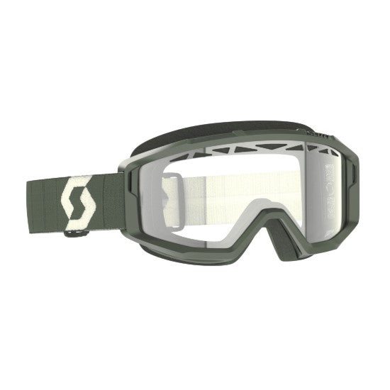 Scott Primal Enduro Goggles Kaki Green / Clear  - FREE UK Shipping, FREE 365 Day Returns | Moto Central