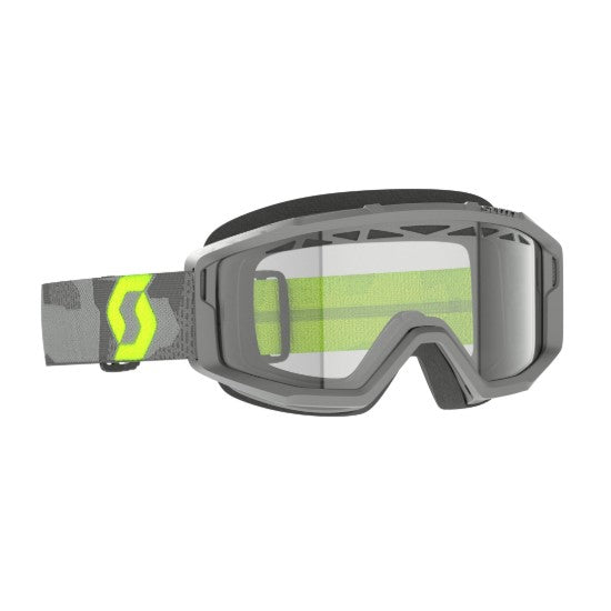 Scott Primal Enduro Goggles Light Grey / Neon Yellow / Clear  - FREE UK Shipping, FREE 365 Day Returns | Moto Central